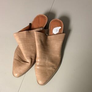 Women's Tan Slip-On Mules